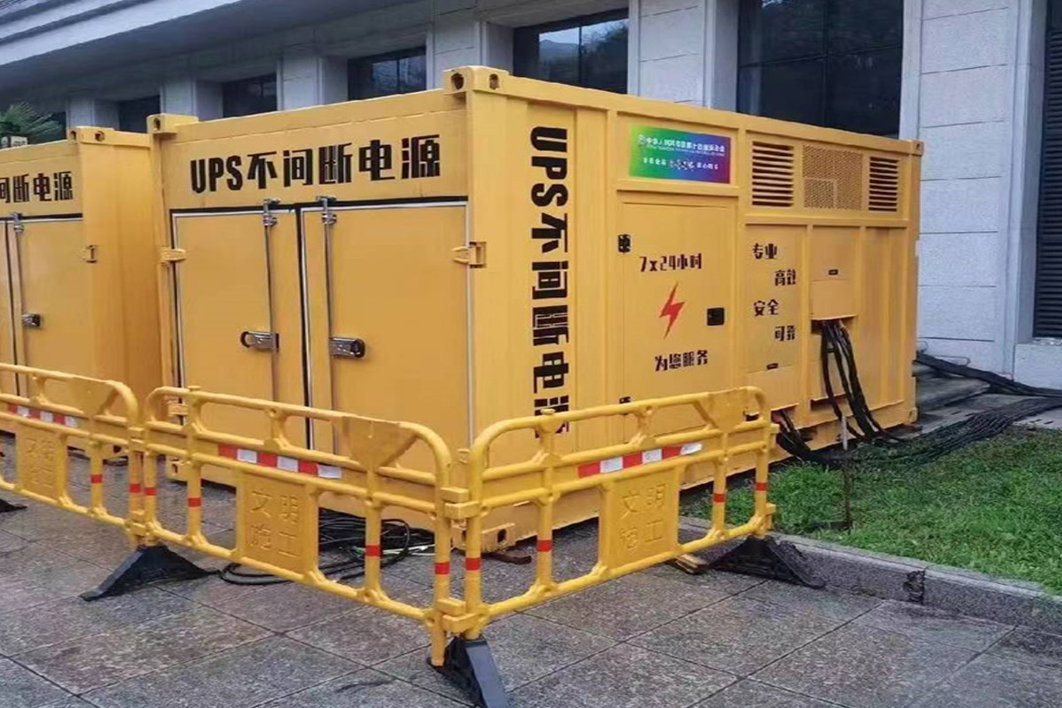 耿马发电机租赁施工现场