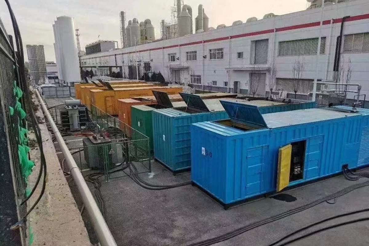 耿马发电机租赁施工现场
